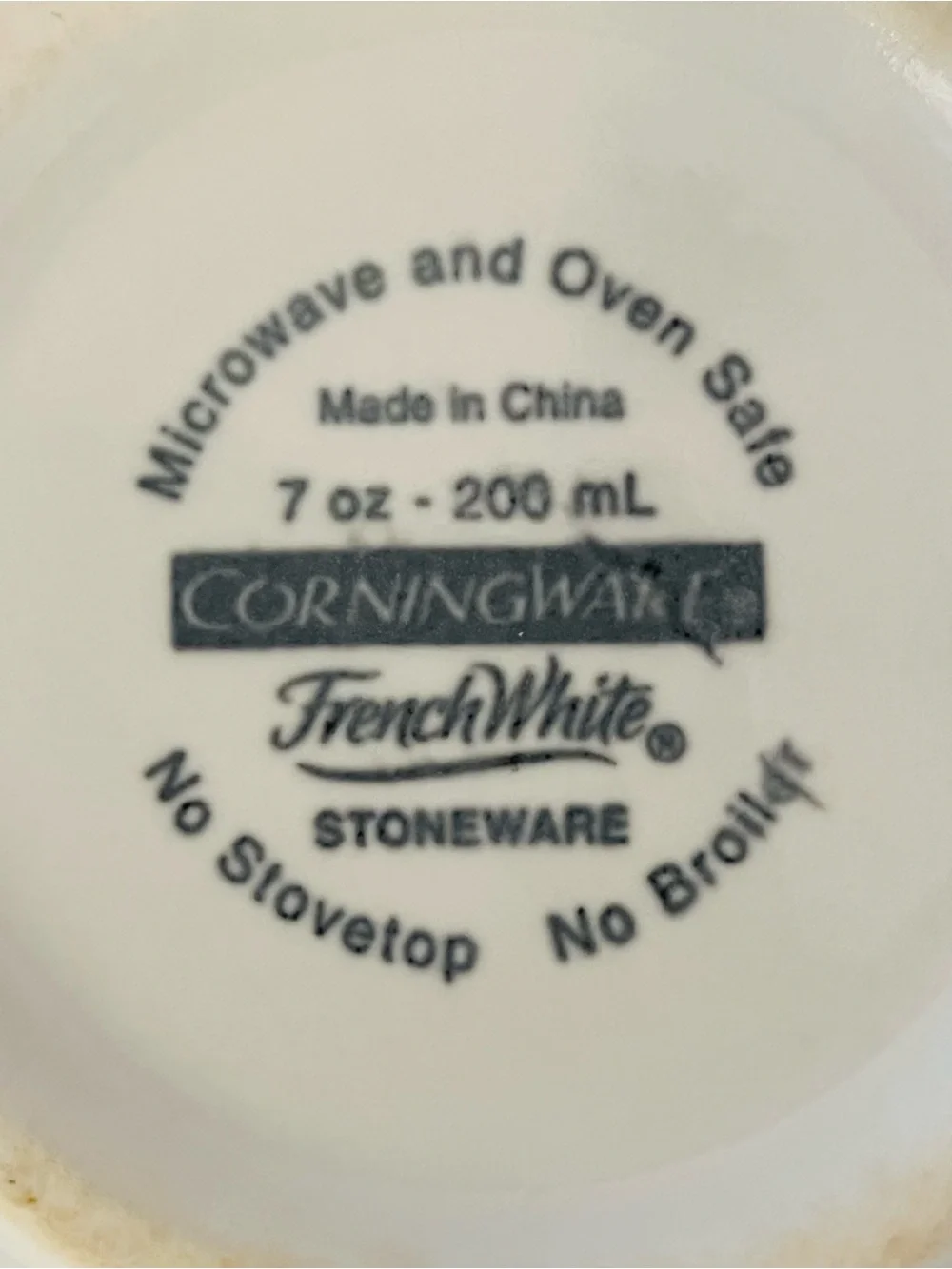 CorningWare French White Ramekins Set 2 Ribbed 7 oz Cups-EUC